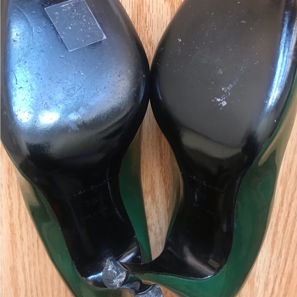 Women’s Balenciaga Green Patent Leather Heels Sz 9 - Picture 10 of 13